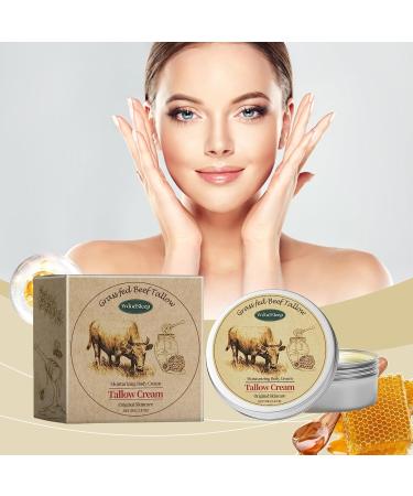OAKSII Beef Tallow for Skin 2.5oz 1Pack Tallow Face Moisturizer Beef Tallow Balm with Raw Honey Moisturizing Cream for Body Lotion SkinCare - Buy Online on GoSupps.com