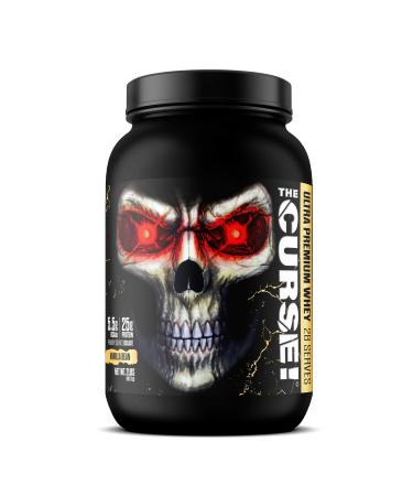 JNX SPORTS The Curse! Ultra Premium Whey Protein Powder Vanilla Bean 2lb | 25g Protein Per Serve Primary Source Whey Isolate Vanilla 2 Pound (Pack of 1)