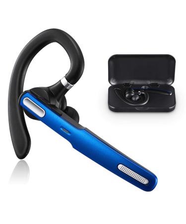 COMEXION Bluetooth Headset, Wireless Bluetooth Earpiece V5.0 Hands-Free Earphones with Stereo Noise Canceling Mic, Compatible iPhone Android Cell Phones Driving/Business/Office