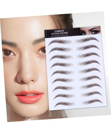 FOMIYES 12 Pcs Eyebrow Stickers Make up Kit Makeup Brow Sticker Imitation Eyebrow Semi-permanent 6d Mold - Buy Online on GoSupps.com
