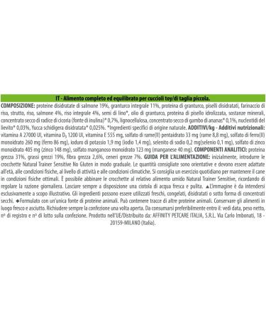 Natural Trainer Sensitive No Gluten - Mini-Toy Puppy Food with Salmon and Whole Grains - 2kg - Buy Online on GoSupps.com