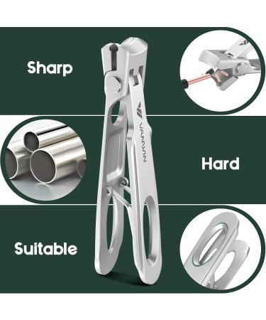 Vanner Nail Clippers for Thick Nails Large Stainless Steel Toenail Clippers for Seniors Men & Women with 15mm Cheeks & Fishing Device - Buy Online on GoSupps.com