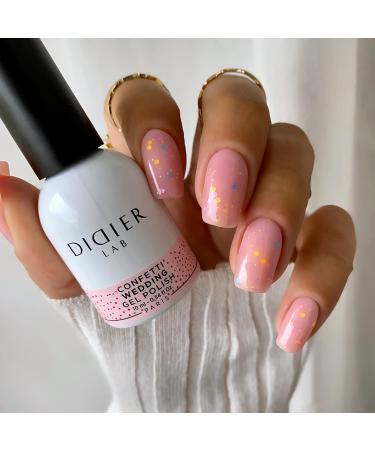 Didier Lab - Premium Gel Nail Polish Confetti - Wedding - Gel Nail Varnish - Nail Art - Long-Lasting High Gloss Wear - Easy to Apply - Gel Nails - Rich Pigment - UV/LED - Chip Resistant - Buy Online on GoSupps.com