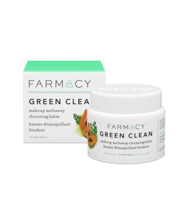 Farmacy Natural Makeup Remover - Green Clean Makeup Meltaway Cleansing Balm Cosmetic, 100ml Echinacea 3.4 Fl Oz (Pack of 1)