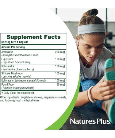 Nature's Plus Immune Action - 120 Vegetarian Capsules | Boost Your Immunity Naturally - Buy Online on GoSupps.com