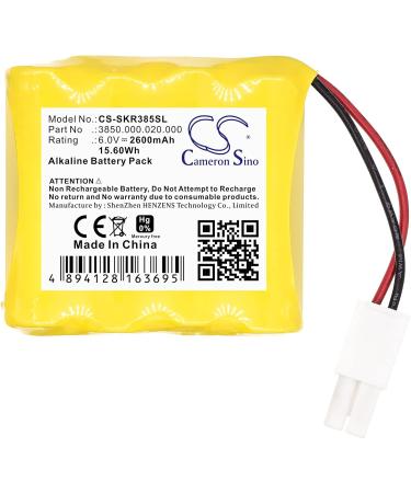 2600mAh Replacement Battery for Safe-O-Pin Pincode Coin Operate Lock - 3850.000.020.000 | 6.0V International Shipping Available - Buy Online on GoSupps.com