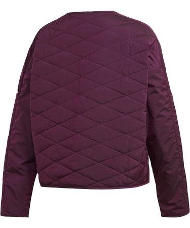 adidas Women's Z.N.E. Padded Jacket Small - Power Berry | Lightweight & Stylish - Buy Online on GoSupps.com