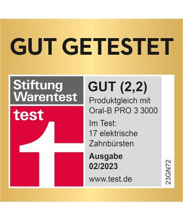 Oral-B Pro 3 3900 Electric Toothbrush Double Pack - 3 Cleaning Modes 360 Pressure Control | Best Dental Care by Braun Black & Brown - Buy Online on GoSupps.com