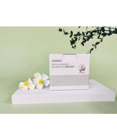 Aimike Scalp Massage Brush - Eco-Friendly Silicone Shampoo Brush for Hair Growth & Dandruff Relief | Green Scalp Massager for All Hair Types - Buy Online on GoSupps.com
