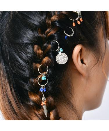 Buy Frcolor Hair Braid Rings - Stylish Hair Charms & Accessories for Unique Hairstyles | International Shipping Available - Buy Online on GoSupps.com