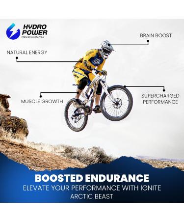 Hydro Power Ignite Energy & Focus Mix | Arctic Beast - 25 Servings Powder - Buy Online on GoSupps.com