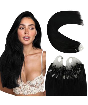 Youngsee Microring Extensions Real Hair 1g Black Extensions Real Hair Microring Black Real Hair Extensions Microring Remy Micro Loop Hair Extensions Real Hair Microring Extensions 1g/S 50g #1 60 cm-Micro 3-2- #1 - Buy Online on GoSupps.com