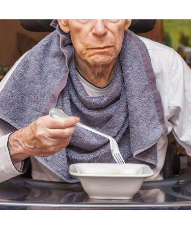 FOMIYES Adaptive Curved Fork - Stainless Steel Utensil for Hand Tremors, Arthritis, Parkinson's - Right-Handed Angled Cutlery for Elderly Use - Buy Online on GoSupps.com