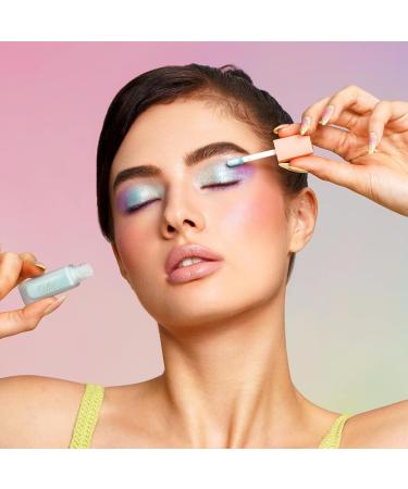 Oulac Liquid Eyeshadow Satin Finish - Multi-Use Blue Eyeshadow Primer & Eyeshadow Base | Blendable Smooth Eye Make-up Crease-Resistant Non-Greasy Vegan Cruelty-Free Freshwater (SA05) - Buy Online on GoSupps.com
