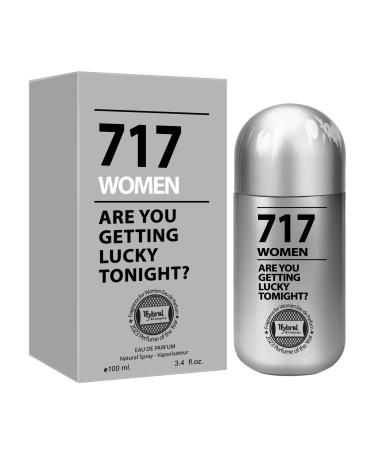 Hybrid & Company 717 Women Pour Femme Eau De Parfum Natural Spray Fresh Floral Scent 3.4 Fl Oz