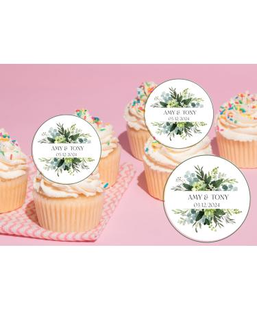 20 x EDIBLE Personalised Wedding cupcake toppers wafer/icing uncut WEDDING/ENGAGEMENT/HEN (wafer paper) Rice Paper - Buy Online on GoSupps.com