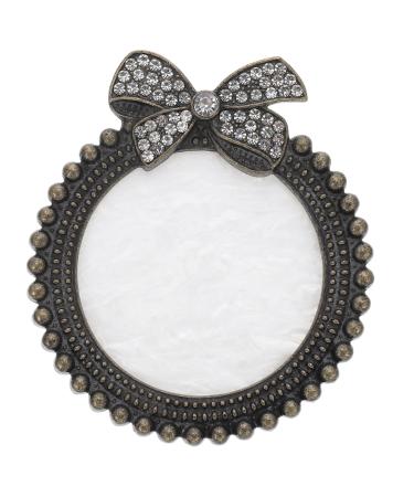 CLISPEED Palette de M lange Vintage Noeud avec Bord Noir Blanc Palette de Peinture pour Nail Art Plaque Pigments pour Manucure Accessoires pour Amateurs de Nail Art Pr sentation