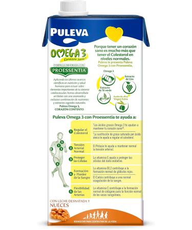  Puleva Puleva Omega 3 with nuts. Pack of 6 x 1 l - Buy Online on GoSupps.com