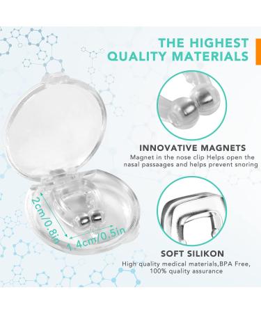 Silicone Magnetic Snore Stopper - Effective Anti-Snoring Solution (6 PCS) - Buy Online on GoSupps.com