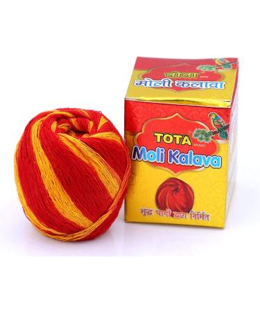 Indian Puja Kit: Kumkum, Roli, Cow Ghee, Wicks, Moli Kalawa - Pack of 3 for Pooja Thali & Hawan - Buy Online on GoSupps.com