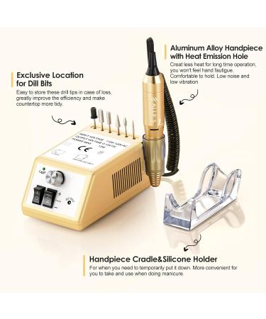 Professional Electric Nail Miller - 20 000 RPM Acrylic & Gel Nail Drill for Home & Salon Use - Buy Online on GoSupps.com