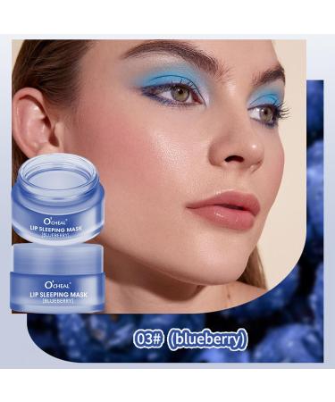 MEICOLY Blueberry Lip Sleeping Mask - Intense Hydration Overnight Lip Treatment for Dry Chapped Lips - 0.7oz - Buy Online on GoSupps.com
