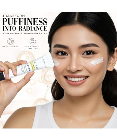 CONTEXT SKIN Collagen Eye Cream 3-in-1 formula with collagen coffee & niacinamide for lightweight hydration supports a smoother refreshed under-eye appearance 0.88 fl oz - Buy Online on GoSupps.com