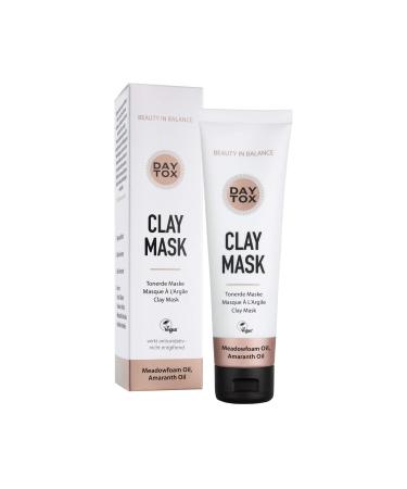 Face mask clay with healing earth - against pimples and blackheads - vegan without dyes silicone -free & made in Germany - Daytox - Clay Mask 100 ml