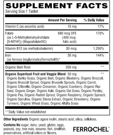 Holly Hill Health Foods Blood Support Plus Superfoods 60 Tablets - Buy Online on GoSupps.com