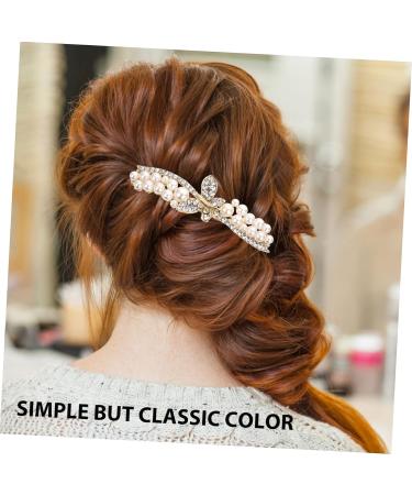 FRCOLOR Hairpins Accessories hair accessories Hair up crystal hair gold crystal bride Crystal wedding hair pearl hair clip rhinestones pearl wedding alloy Miss hair bridal hair Comb - Buy Online on GoSupps.com