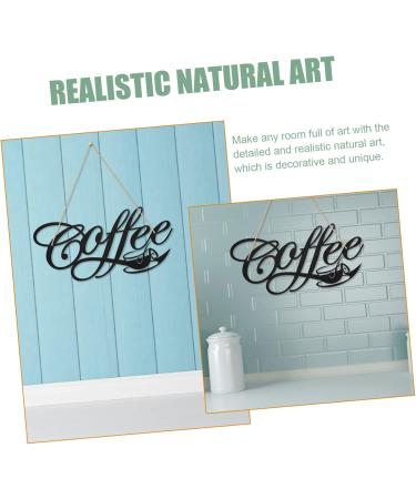 STOBAZA Coffee Metal Pendant Iron Wall Hanging Pendants Wall-mounted Pendant Wall Ornament Coffee Pendant Coffee Hanging Decor Iron Art Craft Pendant Indoor Hanging Decor - Buy Online on GoSupps.com