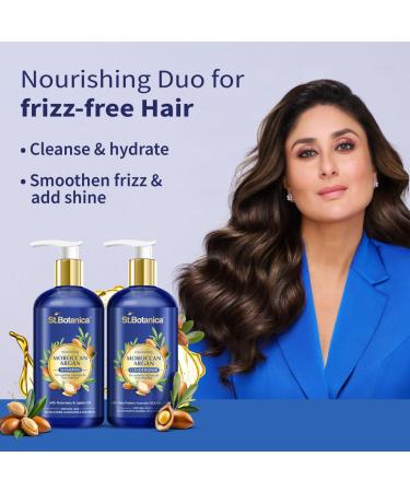 StBotanica Moroccan Argan Hair Shampoo & Conditioner Set - Nourishing 300ml for Healthier Hair - International Shipping Available - Buy Online on GoSupps.com