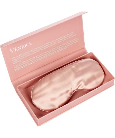 NERA 100% Pure Mulberry Silk Sleep Mask - 22 Momme Comfortable Eye Mask with Silk Strap - Pink - Buy Online on GoSupps.com