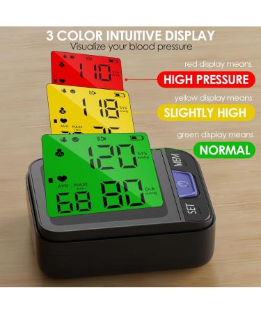 Double love Wrist Blood Pressure Monitor LCD Display Wrist Blood Pressure Cuff 120x2 Reading Memory Wrist Bp Monitor with Cloth Bag - Buy Online on GoSupps.com