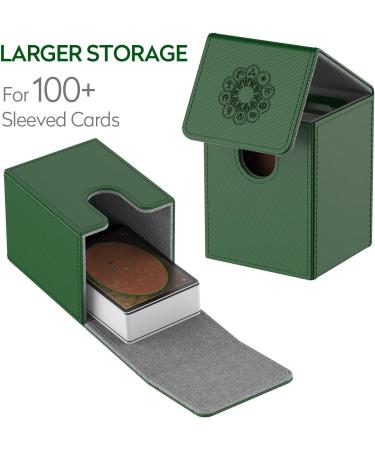 MIXPOET Deck Box for MTG Cards - Large Size, 100+ Cards Capacity - The Elementals (Green) - Buy Online on GoSupps.com