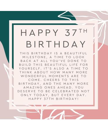 37th Birthday Gift Box Set - Heartfelt Card & Jewelry for Women | Perfect International Shipping - Buy Online on GoSupps.com