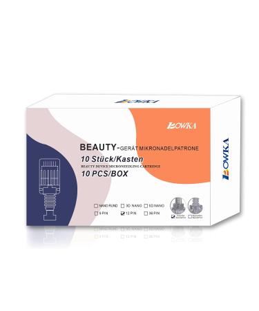 Buy Bowka 12 Pins Microneedling Pen - Replacement Needles & Adjustable Thread Slot for Auto Electric Dermapen | International Shipping - Buy Online on GoSupps.com