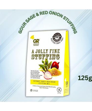 Gordon Rhodes Bread Stuffing Pick N Mix - Choose From Box with 3 Flavours - Gourmet G/F Sage & Red Onion Gluten Free Drop Bread Gorgeous Sauce Gourmet G/F Apple Apricot & Bay - Pack of 3 x 125g - Buy Online on GoSupps.com