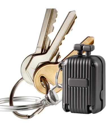 Folding Nail Cutter Stainless Steel Small Nail Clipper Keychain | Women Men Fingernails Cutting Trimmer for Manicure for Dormitory Business Trips Black S - Buy Online on GoSupps.com