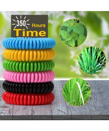 18 Pack Mosquito Repellent Bracelets - DEET-Free Waterproof Bands for Adults & Kids - Individually Wrapped Wristbands - Buy Online on GoSupps.com