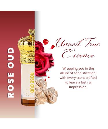 ARABIAN PERFUMES & OILS Rose Oud Perfume Oil - Soft Floral Musky Fragrance Oil for Men and Women - Travel Size Perfume 0.10 Fl. Oz. - Buy Online on GoSupps.com