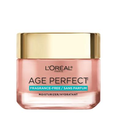 L Oreal Paris Skincare Age Perfect Rosy Tone Fragrance-Free Face Moisturizer for Visibly Younger Looking Skin  Anti-Aging Day Cream  2.55 oz