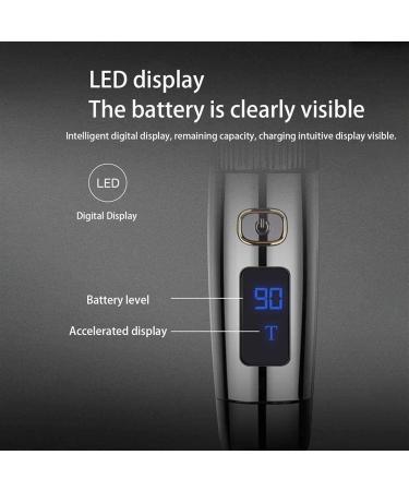 Professional Hair Clippers - Rechargeable Cordless Hair & Beard Trimmer Kit - Titanium & Ceramic Blades Waterproof 5-Speed Adjustable Includes Barber Cape & Travel Bag - Buy Online on GoSupps.com