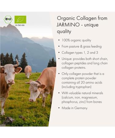 Organic Collagen Bone Broth Powder (30 Servings) | Keto Protein | Grass-fed | JARMINO - Buy Online on GoSupps.com