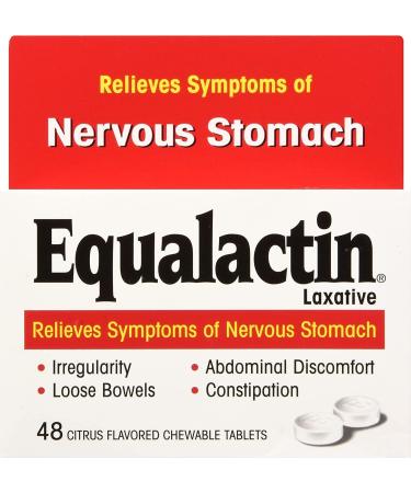 Equalactin Laxative Chewable Tablets - 48 Count - Buy Online on GoSupps.com