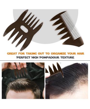 Professional Hair Styling Comb and Brush Set for Men - Ideal for Quiff, Pompadour, Dry & Wet Styling - All Hair Types & Styles - Buy Online on GoSupps.com