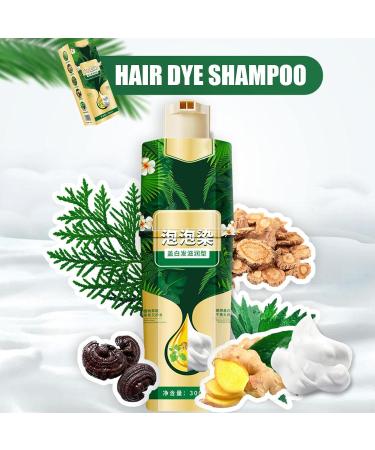 JORPKRAL Plant Bubble Hair Dye Shampoo 2023 Plant Hair Dye Shampoo Instant Natural Hair Dye Shampoo for Women and Man (2PCS Coffee) - Buy Online on GoSupps.com
