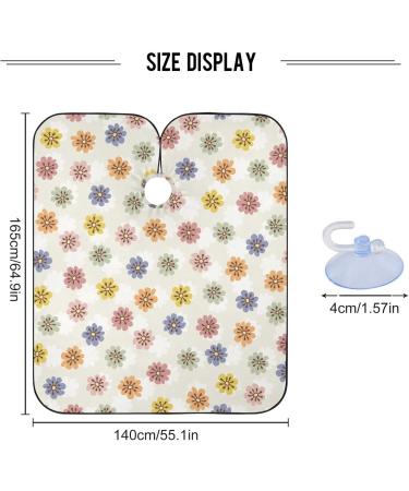 Bolaz Waterproof Barber Cape - Colorful Rainbow Flower & Cheetah Haircut Bib for Men & Women | Unisex Hair Cutting Cape - Buy Online on GoSupps.com
