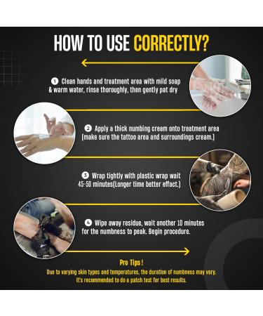 Nupharmisto Tattoo Numbing Cream 30ml | Maximum Strength with Lidocaine, Emu Oil & Arnica | 6 Hours of Pain Relief - Buy Online on GoSupps.com