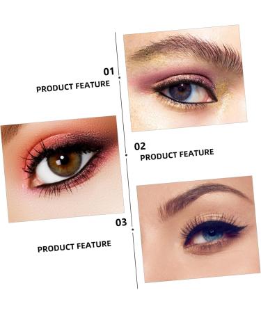 WOONEKY 6 Pcs Eye Shadow Cream Black Eyeshadow Black Eyeliner Pencils Black Eyebrow Brown Eyeshadow - Buy Online on GoSupps.com